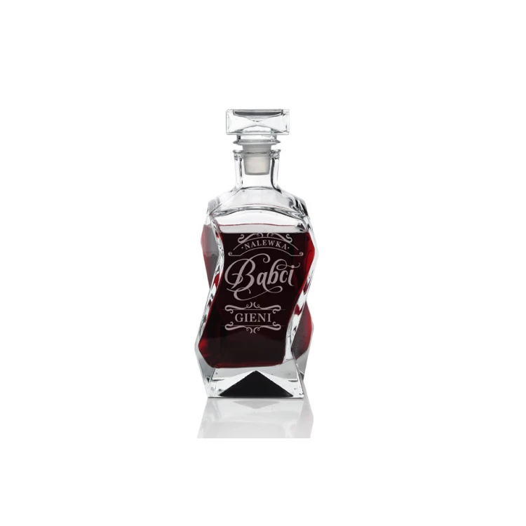 Karafka z grawerem do whisky, wina i nalewek - LOUIS - Nalewka Babci - KAR011
