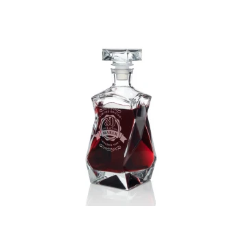 Karafka z grawerem do whisky, wina i nalewek - LOUIS - Prezent urodzinowy - KAR009