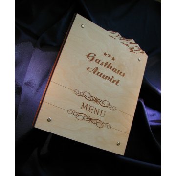 Karta menu z DREWNA