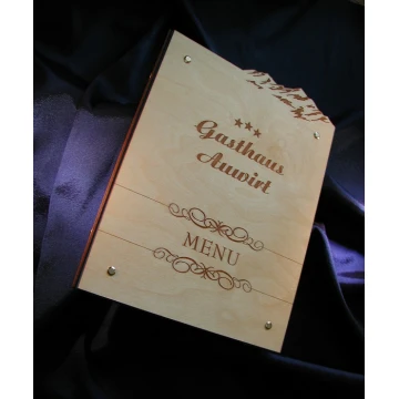 Karta menu z DREWNA