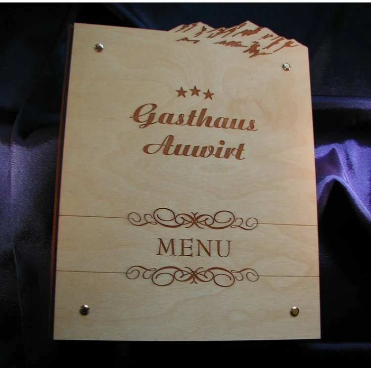 Karta menu z DREWNA