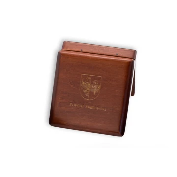 Kasetka etui drewniane na medal o średnicy 70mm - KAS04