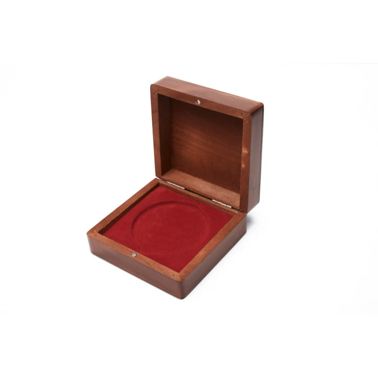 Kasetka etui drewniane na medal o średnicy 70mm - KAS015
