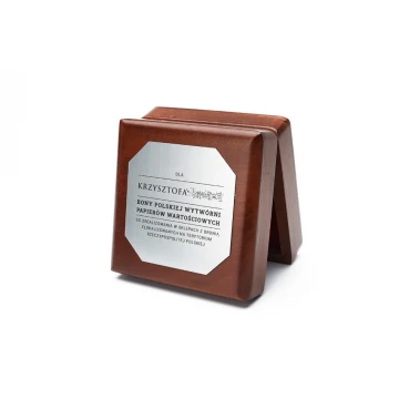 Kasetka etui drewniane na medal o średnicy 70mm - KAS015