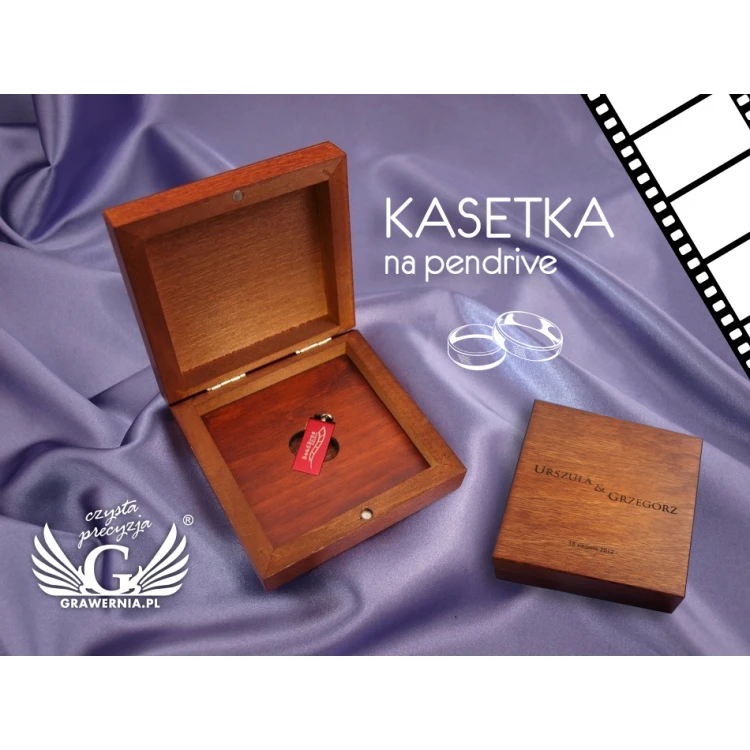 Kasetka na Pendrive z filmem ze ślubu