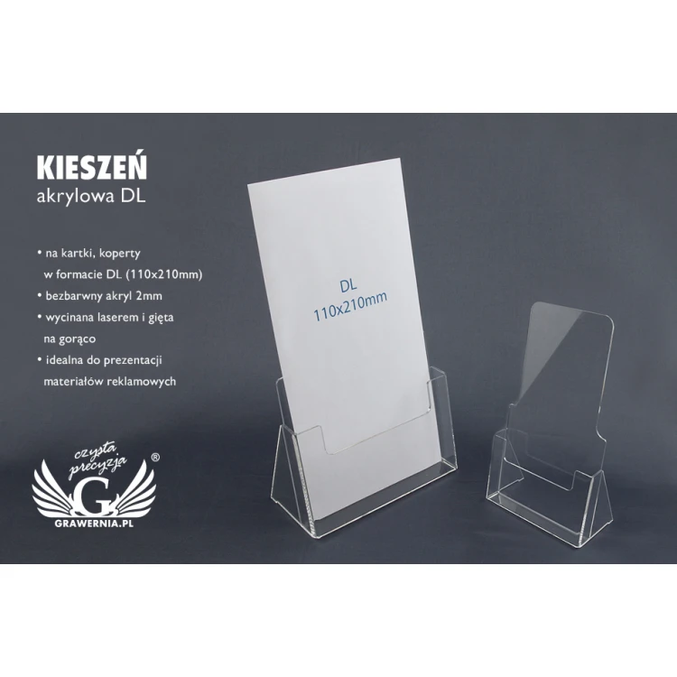 Kieszeń akrylowa DL (110x210mm) - model K007
