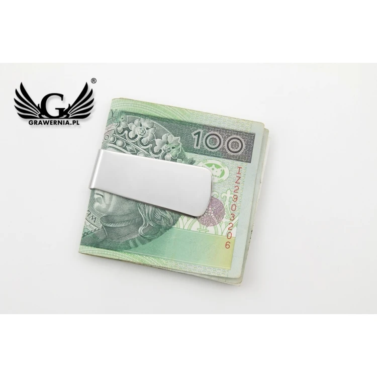 Klips do banknotów Kevin z grawerem - SP008