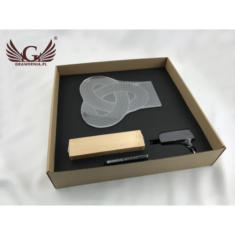 Lampa 3D LED RGB sterowana z pilota - L3D001