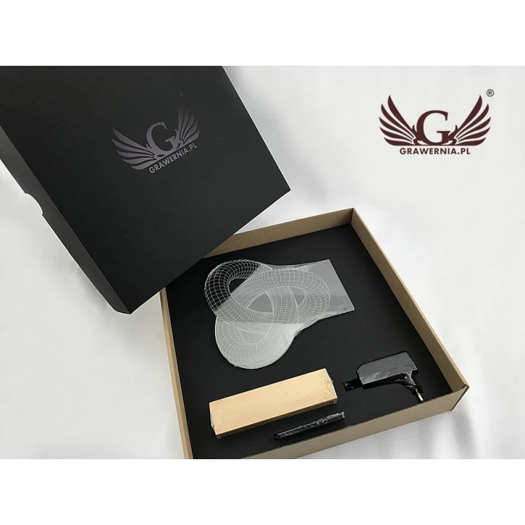 Lampa 3D LED RGB sterowana z pilota - L3D001