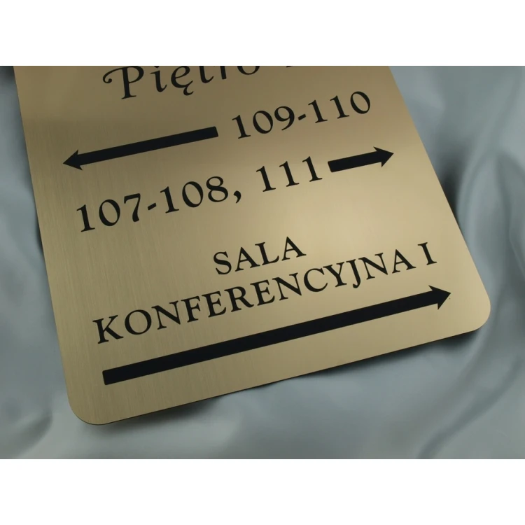 Komplet Szyldów Hotelowych - SZ045 - projektowanie i wycena wykonania systemu szyldów do samodzielnego montażu