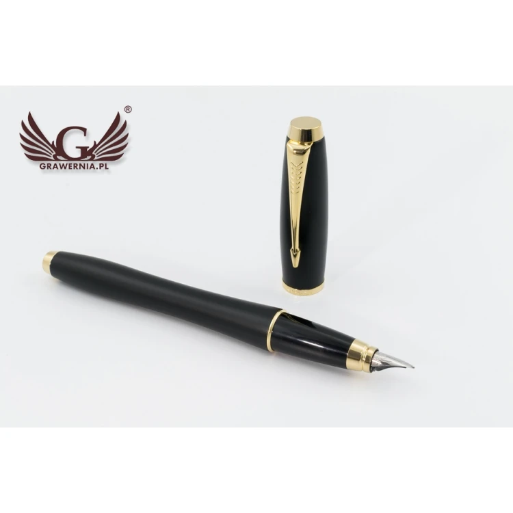 Zestaw Parker URBAN Muted Black GT pióro wieczne i długopis z etui - PAR006-DUO-PT