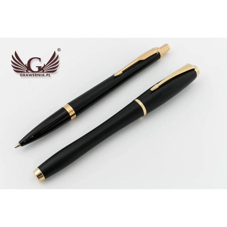 Zestaw Parker URBAN Muted Black GT pióro wieczne i długopis z etui - PAR006-DUO-PT