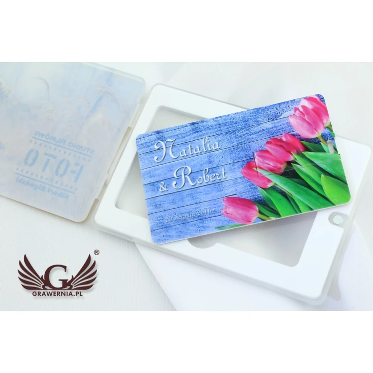 Foto Karta Pendrive 8, 16 lub 32GB USB 2.0 - druk UV