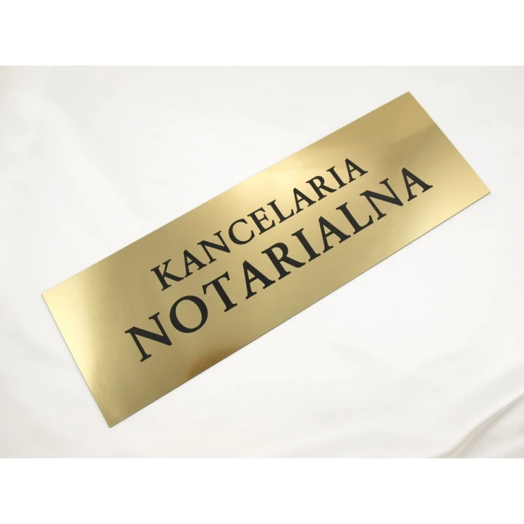 SZYLD KANCELARIA NOTARIALNA - SZ031 - złoty - wym. 50x17,5cm