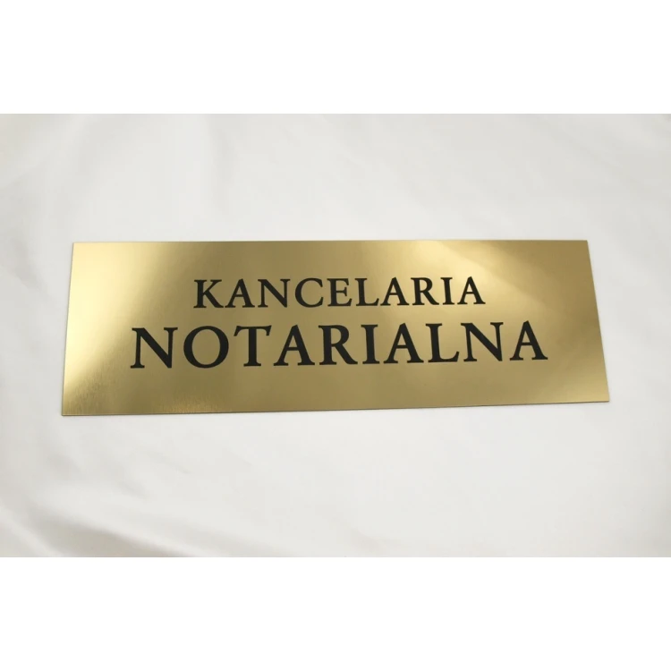 SZYLD KANCELARIA NOTARIALNA - SZ031 - złoty - wym. 50x17,5cm