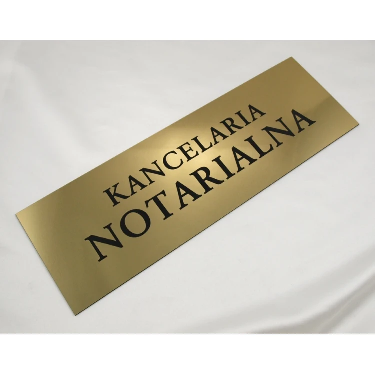 SZYLD KANCELARIA NOTARIALNA - SZ031 - złoty - wym. 50x17,5cm