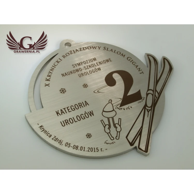 Medale metalowe w trzech kolorach (mosiądz, stal, miedź) - wymiary 93x88mm - MGR091