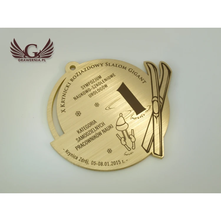 Medale metalowe w trzech kolorach (mosiądz, stal, miedź) - wymiary 93x88mm - MGR091