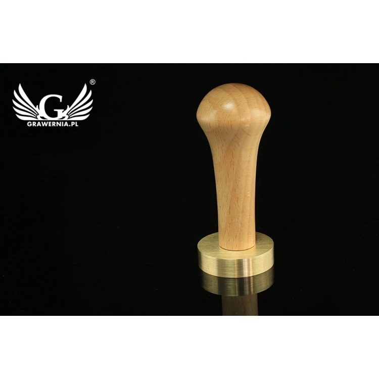 Pieczęć do odbijania w laku - CNC - średnica 38mm, grawer wklęsły