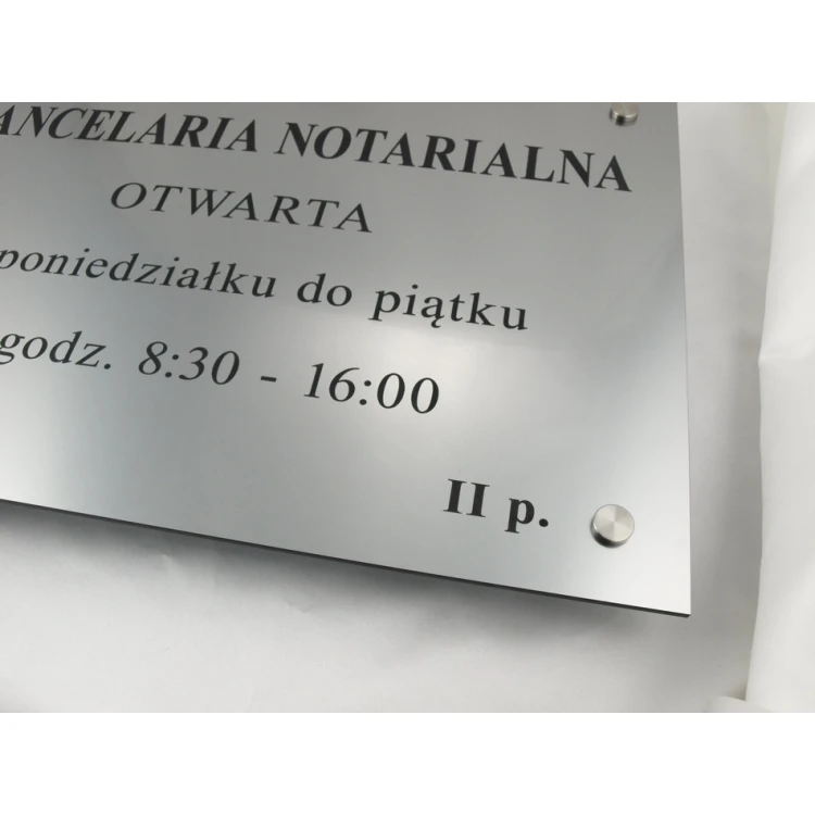 SZYLD NOTARIUSZA - godziny otwarcia - SZ026 - wym. 50x35cm