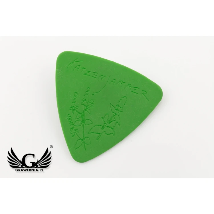 Kostki do gry na gitarze z własnym logo - plastikowe - zestaw: 6 sztuk - KG11