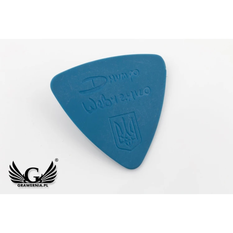 Kostki do gry na gitarze z własnym logo - plastikowe - zestaw: 6 sztuk - KG11