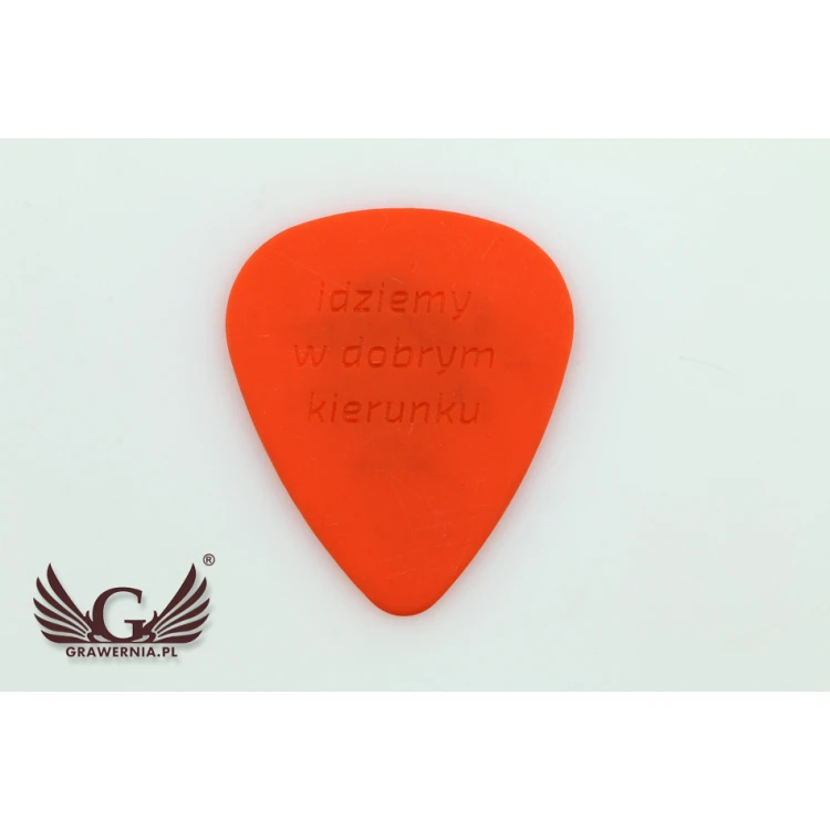 Kostki do gry na gitarze z własnym logo - plastikowe - zestaw: 6 sztuk - KG11