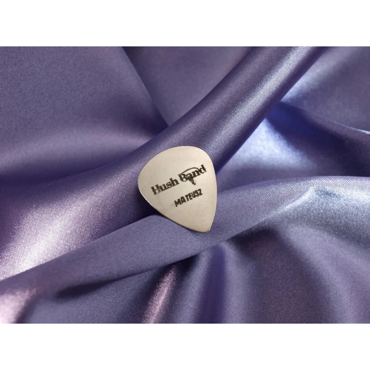 Kostki do gry na gitarze z własnym logo - stalowe - zestaw: 3 sztuk