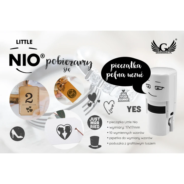 Kreatywna pieczątka Colop Little Nio - Pobieramy się - COL053