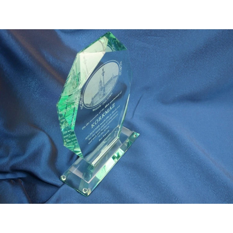Trofeum szklane w etui - MILO z fotografią