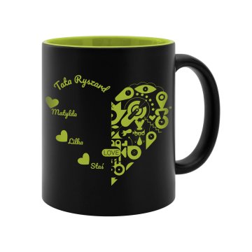 Kubek ceramiczny z grawerem - DLA TATY - poj. 325ml - KUB060