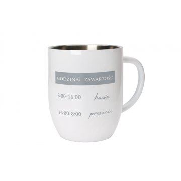 Kubek stalowy z grawerem - DAY - poj. 380ml - KUB031