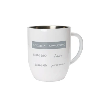 Kubek stalowy z grawerem - DAY - poj. 380ml - KUB031