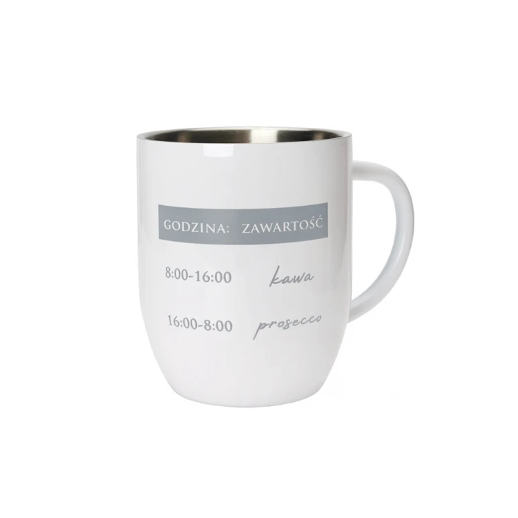 Kubek stalowy z grawerem - DAY - poj. 380ml - KUB031