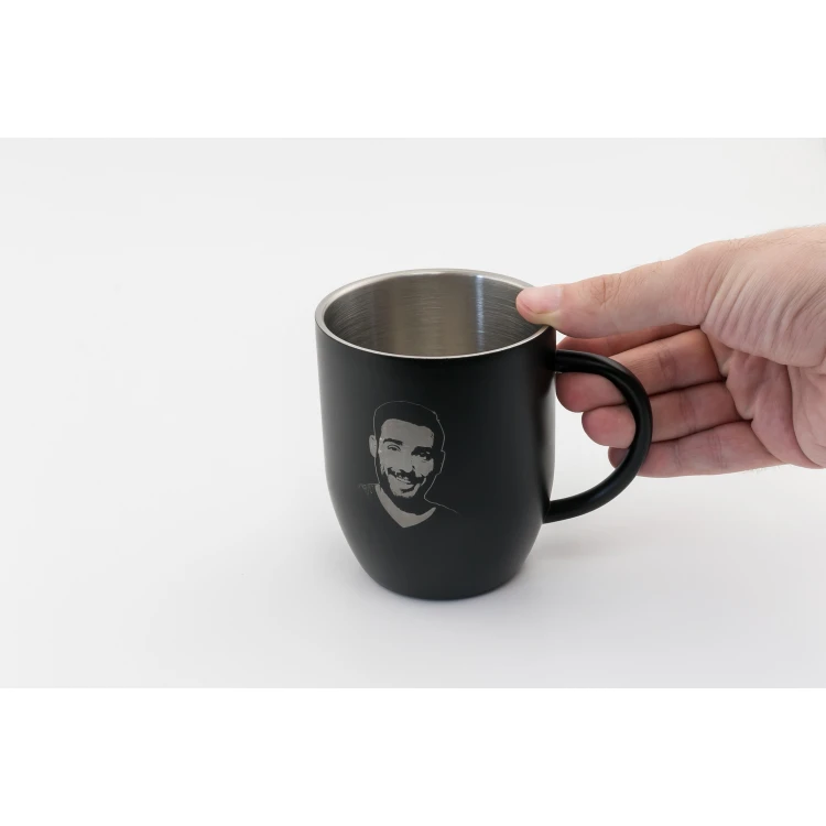 Kubek stalowy z grawerem - NIGHT - poj. 380ml 