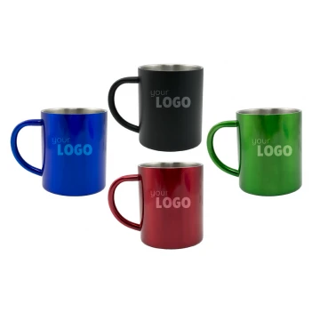 Kubek stalowy Adventure z Twoim grawerem - pojemność: 240 ml - KUB027 - cztery kolory do wyboru