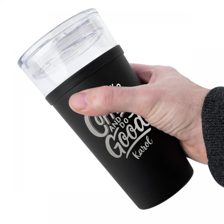 Kubek szklany Morea - 428ml - Drink Coffee and do good - KUB042