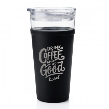Kubek szklany Morea - 428ml - Drink Coffee and do good - KUB042