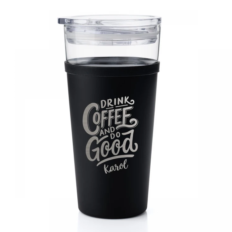 Kubek szklany Morea - 428ml - Drink Coffee and do good - KUB042