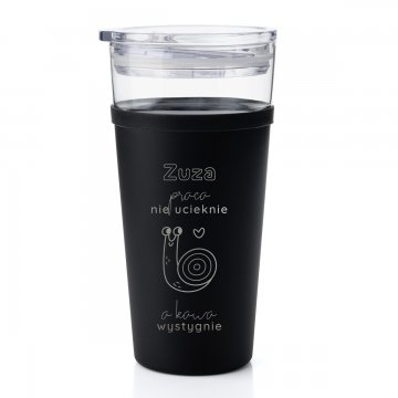 Kubek szklany Morea - 428ml - raca nie ucieknie, a kawa wystygnie - KUB045