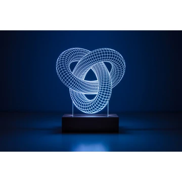 Lampa 3D LED RGB sterowana z pilota - L3D001