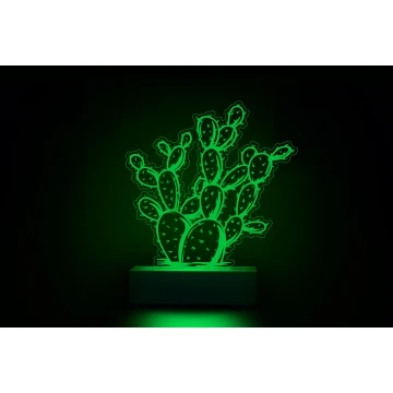Lampa LED RGB Kaktus 2 - sterowana z pilota - LED029