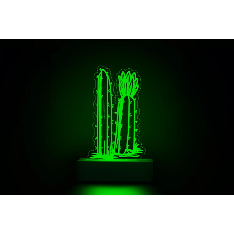 Lampa LED RGB Kaktus 3 - sterowana z pilota - LED030