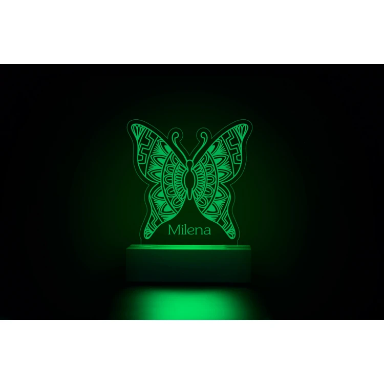 Lampa LED RGB Motyl - sterowana z pilota - LED024