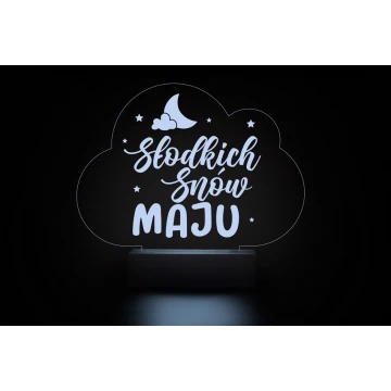 Lampa LED RGB Słodkich snów - sterowana z pilota - LED026