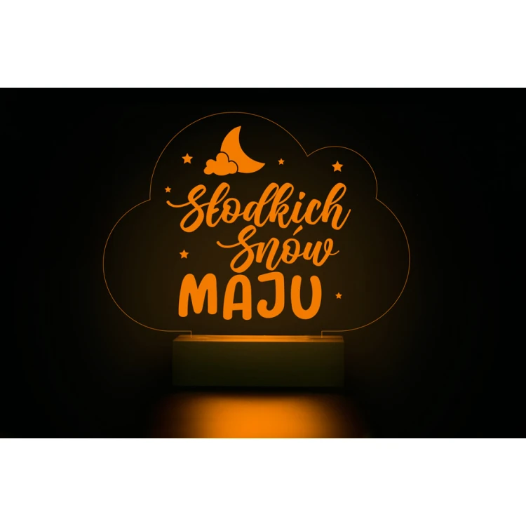 Lampa LED RGB Słodkich snów - sterowana z pilota - LED026