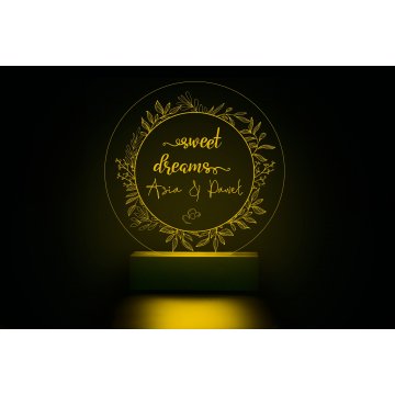 Lampa LED RGB Sweet dreams - sterowana z pilota - LED025