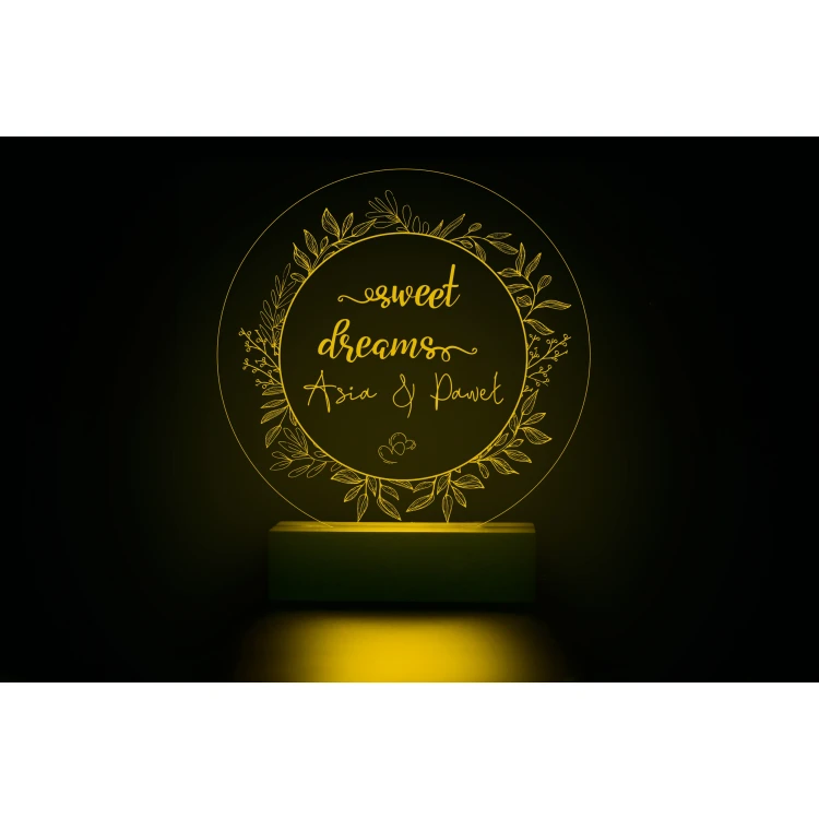 Lampa LED RGB Sweet dreams - sterowana z pilota - LED025