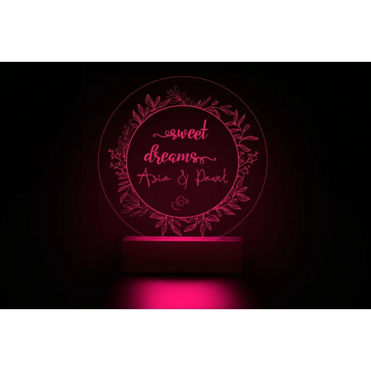 Lampa LED RGB Sweet dreams - sterowana z pilota - LED025