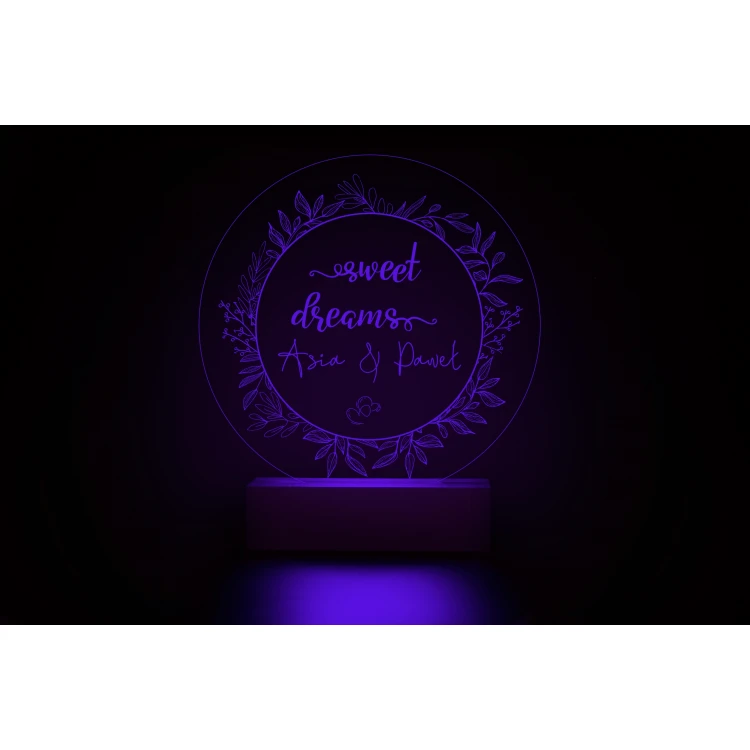 Lampa LED RGB Sweet dreams - sterowana z pilota - LED025